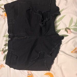 Kendall & Kylie Black Jean Shorts
